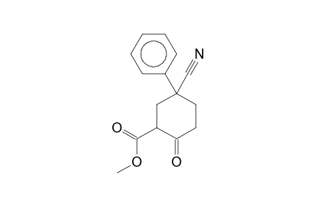 5-Cyano-2-oxo-5-phenyl-cyclohexanecarboxylic acid, methyl ester
