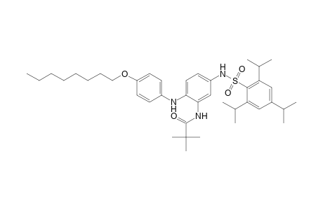 Propanamide, 2,2-dimethyl-N-[2-[[4-(octyloxy)phenyl]amino]-5-[[[2,4,6-tris(1-methylethyl)phenyl]sulfonyl]amino]phenyl]-
