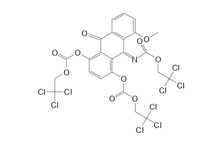 N,O,O-Tris(2,2,2-trichloroethoxycarbonyl)-5-methoxy-1,4-dihydroxy-9,10-anthraquinone 10-imine