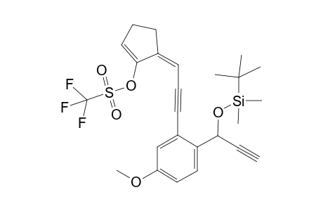 {5-[3'-[2"-(1"'-t-Butyldimethylsilyloxy-2''-propynyl-5"-methoxy)phenyl]-2'-propynylidene]-1-cuyclopenten-1-yl} - trfluoromethanesulfonate