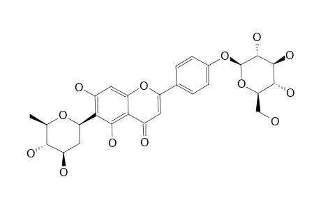 RHAMNELLAFLAVOSIDE-C;6-C-BETA-D-4-EPIOLIOSYL-4''-O-BETA-D-GLUCOPYRANOSYL-APIGENIN