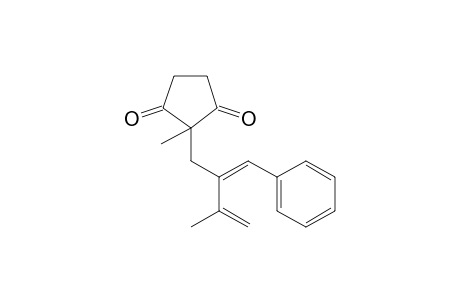 2-(2'-Isopropenyl-3'-phenylprop-2'-enyl)-2-methylcyclopentane-1,3-dione