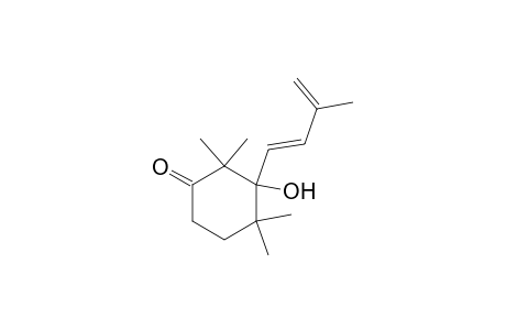 2,2,4,4-tetramethyl-3-[(1E)-3-methylbuta-1,3-dienyl]-3-oxidanyl-cyclohexan-1-one