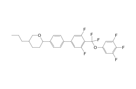 2-(4'-(difluoro(3,4,5-trifluorophenoxy)methyl)-3',5'-difluorobiphenyl)-5-propyltetrahydropyran