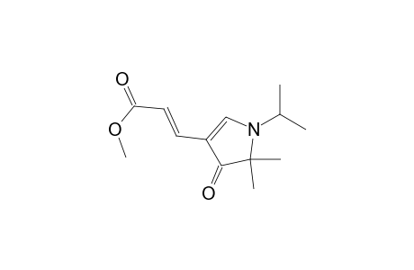 2-Propenoic acid, 3-[2,3-dihydro-2,2-dimethyl-1-(1-methylethyl)-3-oxo-1H-pyrrol-4-yl]-, methyl ester, (E)-