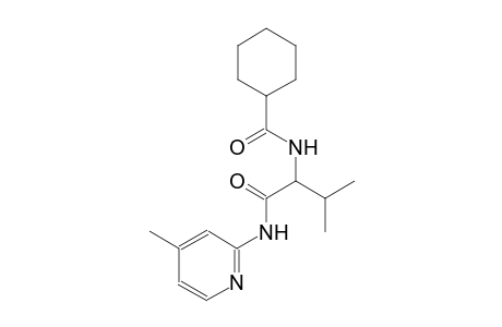 N-(2-methyl-1-{[(4-methyl-2-pyridinyl)amino]carbonyl}propyl)cyclohexanecarboxamide