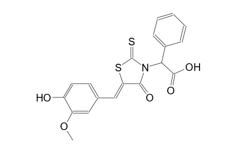 [(5Z)-5-(4-hydroxy-3-methoxybenzylidene)-4-oxo-2-thioxo-1,3-thiazolidin-3-yl](phenyl)acetic acid