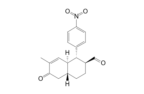 (1S,2S,4aR,8aS)-7-Methyl-1-(4-nitro-phenyl)-6-oxo-1,2,3,4,4a,5,6,8a-octahydro-naphthalene-2-carbaldehyde