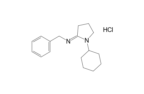 2-(benzylimino)-1-cyclohexylpyrrolidine, hydrochloride
