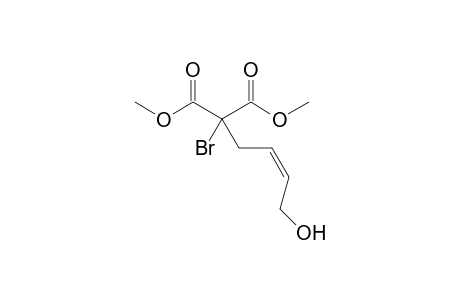 (Z)-Dimethyl-2-bromo-2-(4-hydroxybut-2-en-1-yl)malonate