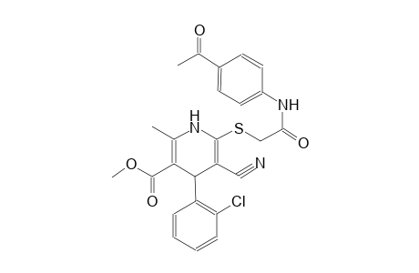 3-pyridinecarboxylic acid, 6-[[2-[(4-acetylphenyl)amino]-2-oxoethyl]thio]-4-(2-chlorophenyl)-5-cyano-1,4-dihydro-2-methyl-, methyl ester