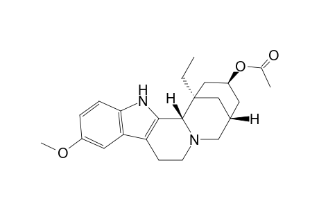 1,5-Methanoazocino[1',2':1,2]pyrido[3,4-b]indol-3-ol, 1-ethyl-1,2,3,4,5,6,8,9,14,14b-decahydro-11-methoxy-, acetate (ester), [1S-(1.alpha.,3.beta.,5.alpha.,14b.alpha.)]-