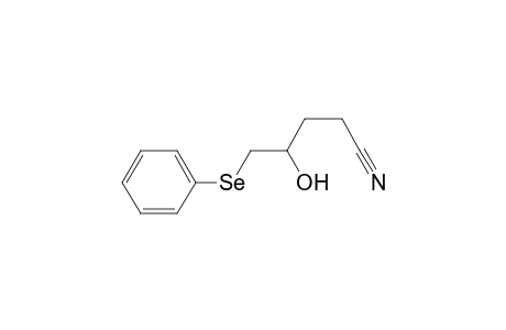 Pentanenitrile, 4-hydroxy-5-(phenylseleno)-