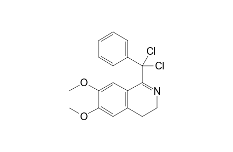 1-(.alpha,.alpha.-Dichlorobenzyl)-3,4-dihydro-6,7-dimethoxyisoquinoline