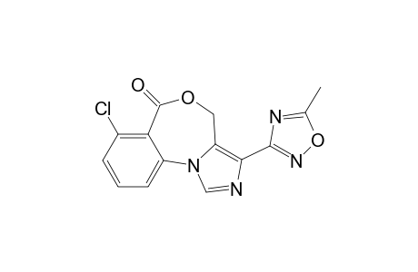 4H,6H-Imidazo[1,5-a][4,1]benzoxazepin-6-one, 7-chloro-2-(5-methyl-1,2,4-oxadiazol-3-yl)-