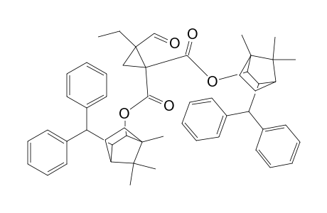 1,1-Cyclopropanedicarboxylic acid, 2-ethyl-2-formyl-, bis[3-(diphenylmethyl)-1,7,7-trimethylbicyclo[2.2.1]hept-2-yl]ester