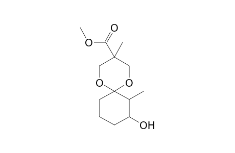 8-Hydroxy-3,7-dimethyl-1,5-dioxa-spiro[5.5]undecane-3-carboxylic acid, methyl ester