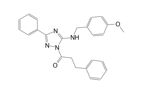 1H-1,2,4-triazol-5-amine, N-[(4-methoxyphenyl)methyl]-1-(1-oxo-3-phenylpropyl)-3-phenyl-