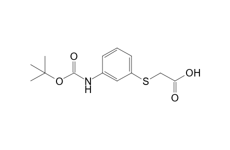2-({3-[(tert-Butoxycarbonyl)amino]phenyl}thio)acetic acid