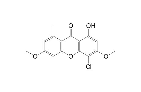 9H-Xanthen-9-one, 4-chloro-1-hydroxy-3,6-dimethoxy-8-methyl-
