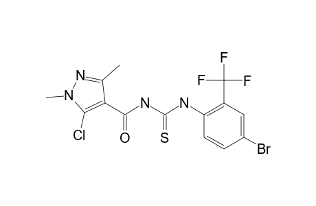 1-[4-BROMO-2-(TRIFLUOROMETHYL)-PHENYL]-3-(5-CHLORO-1,3-DIMETHYL-1H-PYRAZOLE-4-CARBONYL)-THIOUREA