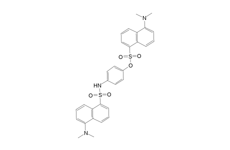 1-Naphthalenesulfonic acid, 5-(dimethylamino)-, 4-[[[5-(dimethylamino)-1-naphthalenyl]sulfonyl]amino]phenyl ester
