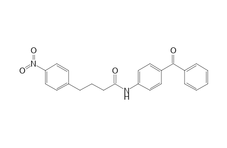 4-(4-nitrophenyl)-N-[4-(phenylcarbonyl)phenyl]butanamide