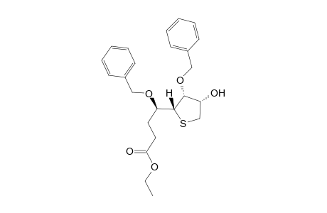 Ethyl 4-benzyloxy-4-(3'-benzyloxy-4'-hydroxythiolan-2'-yl) butanoate
