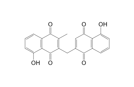 1,4-Naphthalenedione, 3-[(1,4-dihydro-5-hydroxy-1,4-dioxo-2-naphthalenyl)methyl]-5-hydroxy- 2-methyl-