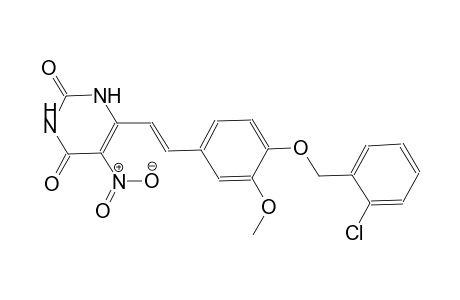 2,4(1H,3H)-pyrimidinedione, 6-[(E)-2-[4-[(2-chlorophenyl)methoxy]-3-methoxyphenyl]ethenyl]-5-nitro-
