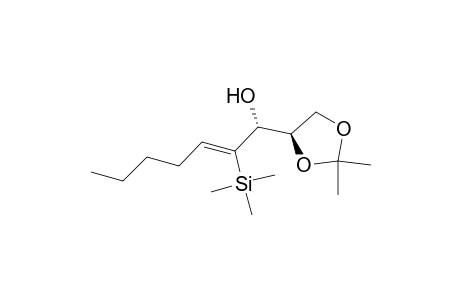(Z)-(1R,4'R)-1-(2,2-Dimethyl-1,3-dioxolane-4-yl)-2-trimethylsilylhept-2-en-1-ol