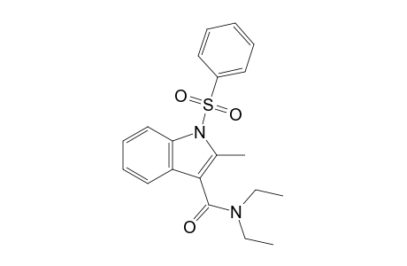 N,N-Diethyl-2-methyl-1-phenylsulfonylindole-3-carboxamide