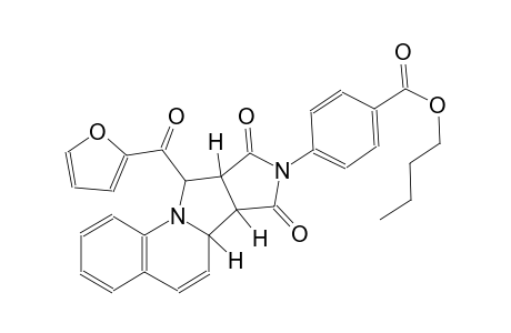 butyl 4-((6aR,6bS,9aR,10S)-10-(2-furoyl)-7,9-dioxo-6b,7,9a,10-tetrahydro-6aH-pyrrolo[3',4':3,4]pyrrolo[1,2-a]quinolin-8(9H)-yl)benzoate