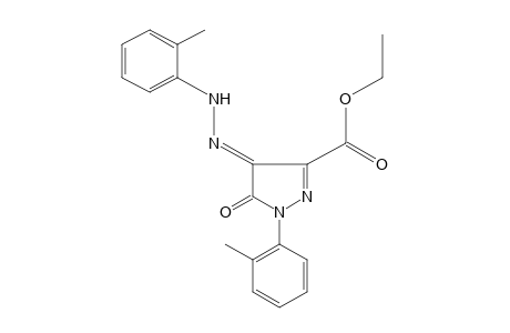 4,5-DIOXO-1-o-TOLYL-2-PYRAZOLINE-3-CARBOXYLIC ACID, ETHYL ESTER, 4-(o-TOLYLHYDRAZONE)