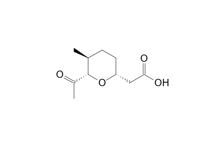 [6(S)-Acetyl-5(S)-methyltetrahydrpyran-2(R)-yl]acetic acid