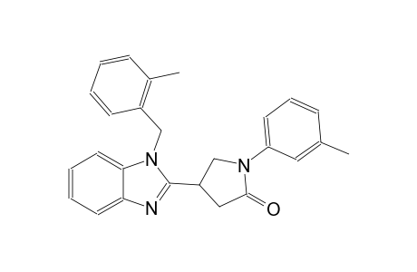 4-[1-(2-methylbenzyl)-1H-benzimidazol-2-yl]-1-(3-methylphenyl)-2-pyrrolidinone