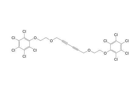1,2,3,4,5-pentachloro-6-[2-[6-[2-(2,3,4,5,6-pentachlorophenoxy)ethoxy]hexa-2,4-diynoxy]ethoxy]benzene
