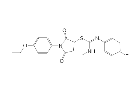 carbamimidothioic acid, N'-(4-fluorophenyl)-N-methyl-, 1-(4-ethoxyphenyl)-2,5-dioxo-3-pyrrolidinyl ester