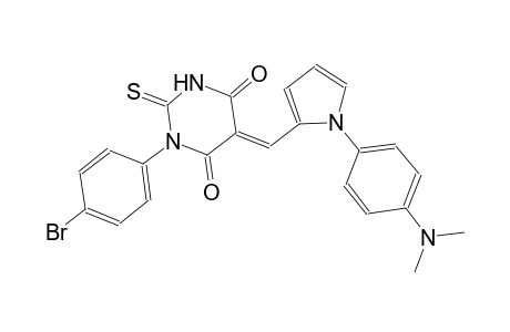 (5E)-1-(4-bromophenyl)-5-({1-[4-(dimethylamino)phenyl]-1H-pyrrol-2-yl}methylene)-2-thioxodihydro-4,6(1H,5H)-pyrimidinedione