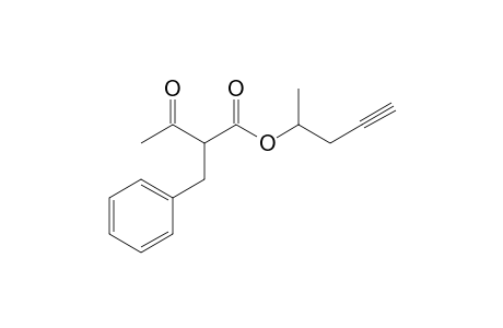 2-Benzyl-3-keto-butyric acid 1-methylbut-3-ynyl ester