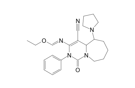 N-(4-Cyano-1-oxo-2-phenyl-5-(pyrrolidin-1-yl)-1,2,4a,5,6,7,8,9-octahydropyrimido[1,6-a]azepin-3-yl)formimidic acid ethyl ester