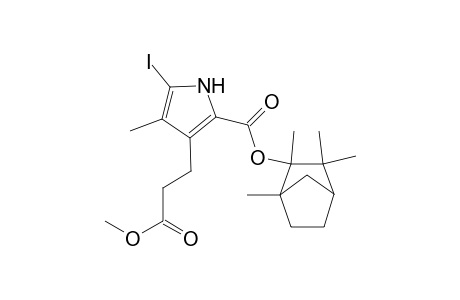 1H-Pyrrole-3-propanoic acid, 5-iodo-4-methyl-2-[[(1,2,3,3-tetramethylbicyclo[2.2.1]hept-2-yl)oxy]c arbonyl]-, methyl ester, (1S-endo)-