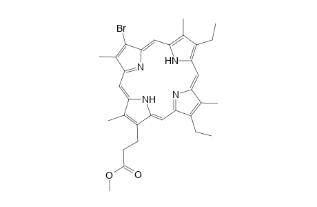 2-Bromo-1,3,5,8-tetramethyl-4,6-diethyl-7-[2-(methoxycarbonyl)ethyl]porphyrin