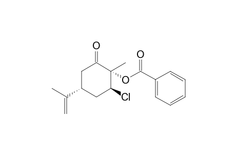 (2S,3S,5R)-2-(Benzoyloxy)-5-(1'-methylvinyl)-2-methyl-3-chlorocyclohexan-1-one