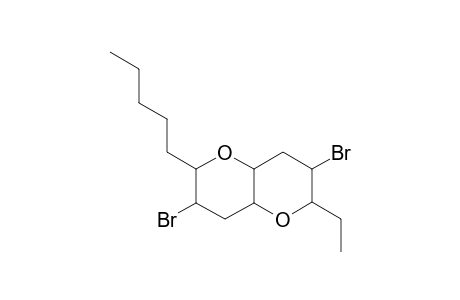 ELATANE;3,7-DIBROMO-6-ETHYL-2-PENTYL-OCTAHYDRO-PYRANO-[3.2-B]-PYRANE