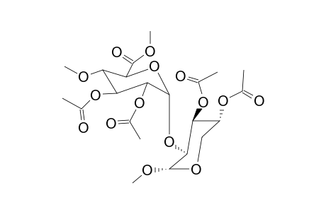 Methyl-3,4-di-o-acetyl-2-o-(methyl-2,3-di-o-acetyl-4-o-methyl.alpha.D-glucopyranosyluronate).alpha.D-xylopyranoside