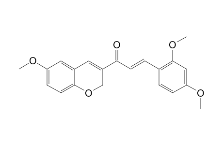 (E)-1-(6-METHOXY-2H-CHROMEN-3-YL)-3-(2,4-DIMETHOXYPHENYL)-PROP-2-EN-1-ONE