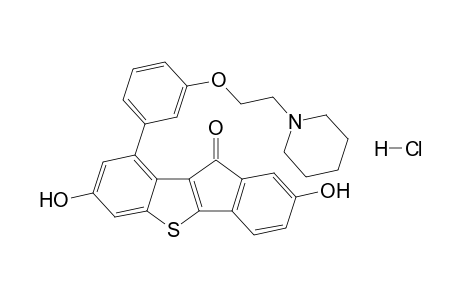 2,7-Dihydroxy-9-[3-(2-piperidinoethoxy)phenyl]-10H-benzo[b]indeno[2,1-d]thiophen-10-one hydrochloride