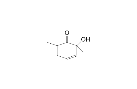 3-CYCLOHEXEN-1-ONE, 2-HYDROXY-2,6-DIMETHYL-