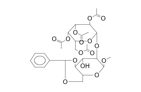 METHYL 4,6-O-BENZYLIDENE-2-O-(2,3,4,6-TETRA-O-ACETYL-BETA-D-GALACTOPYRANOSYL)-ALPHA-D-GLUCOPYRANOSIDE